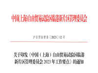 臨港新片區(qū)2023年工作要點(diǎn)全文：18個(gè)大項(xiàng)，150個(gè)具體任務(wù)！
